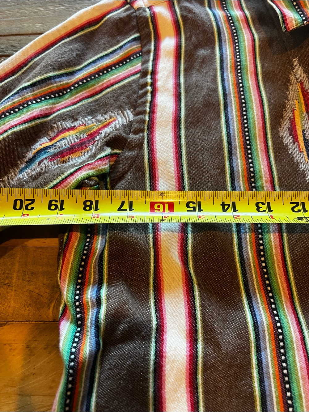 Kardo Handwoven Blanket Stripe Shirt & Shorts Set Mens M Fits Small STAG - Picture 7 of 12